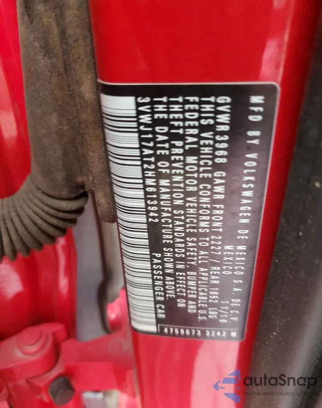 3VWJ17AT2HM613942: 44078155