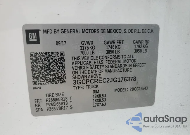 3GCPCREC2JG176378: 46615135