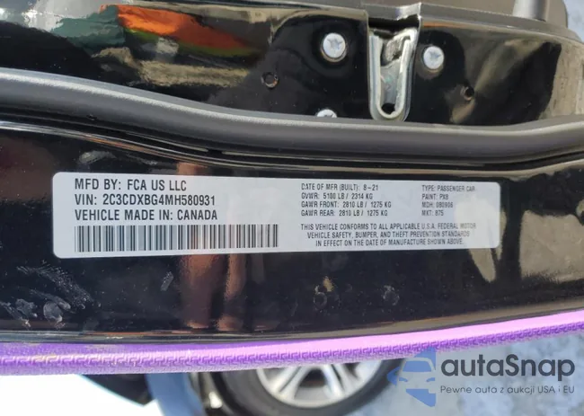 2C3CDXBG4MH580931: 45133975