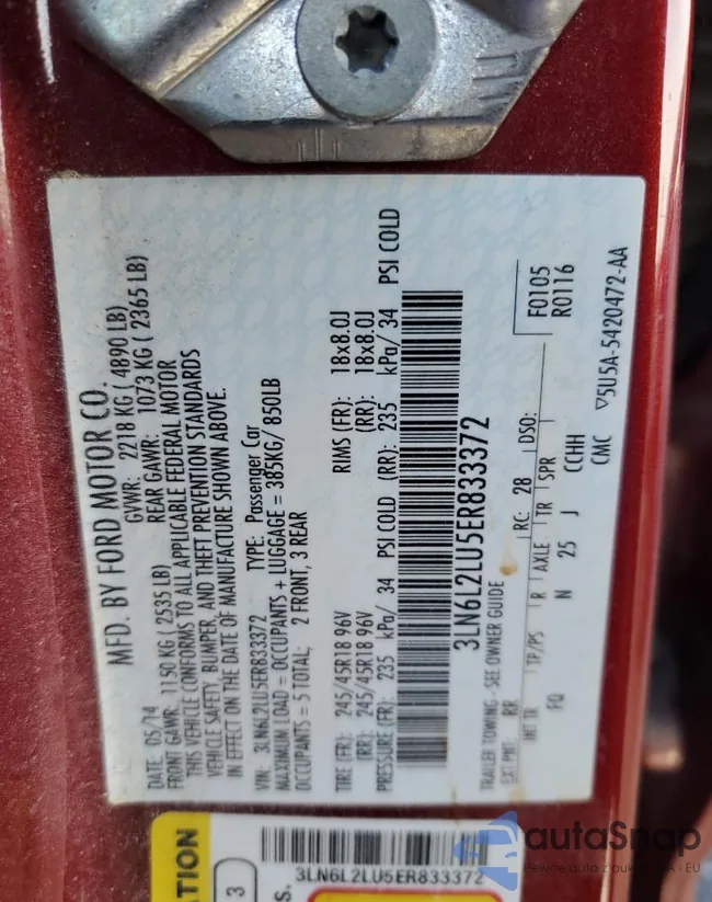 3LN6L2LU5ER833372: 43806675