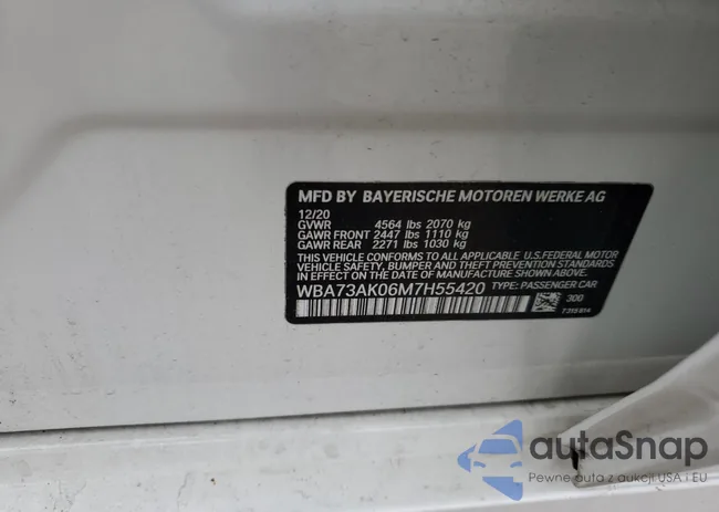 WBA73AK06M7H55420: 42999755