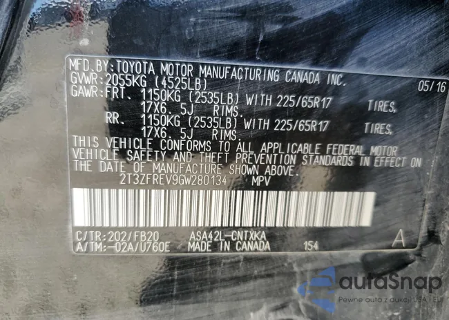 2T3ZFREV9GW280134: 69863415