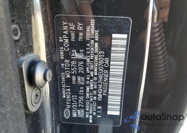 KMHGH4JH4EU076013: 45709725