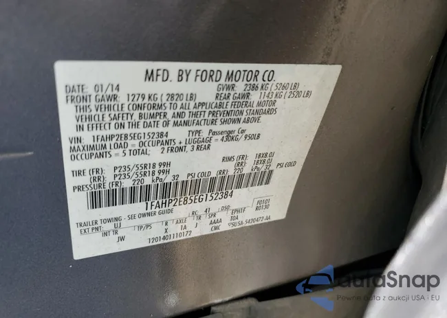 1FAHP2E85EG152384: 45009435