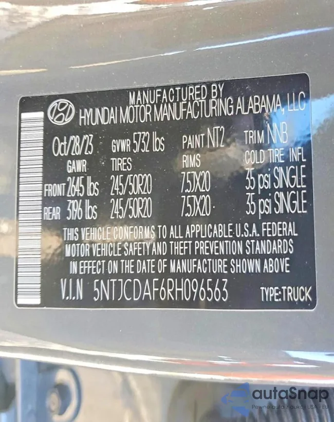 5NTJCDAF6RH096563: 75843735