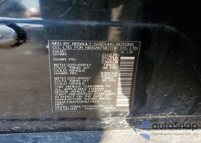 KNMAT2MV5GP627937: 76343145