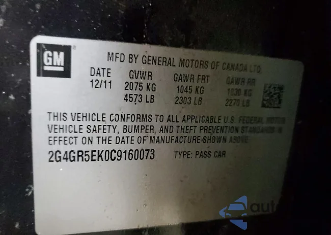 2G4GR5EK0C9160073: 76137025