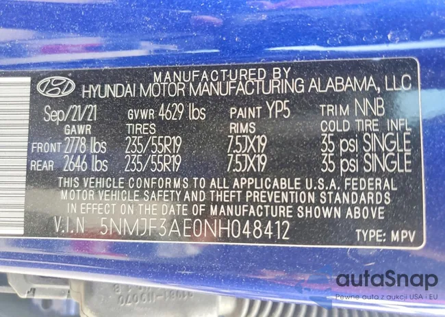 5NMJF3AE0NH048412: 77944305