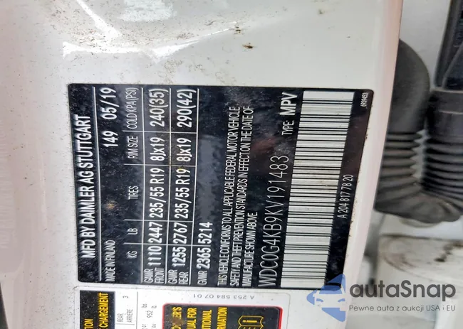 WDC0G4KB9KV191483: 78452605