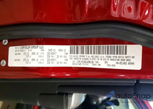 1C4PJMCS9EW286158: 78296565