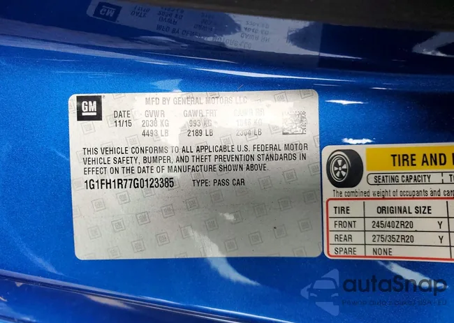 1G1FH1R77G0123385: 74705215