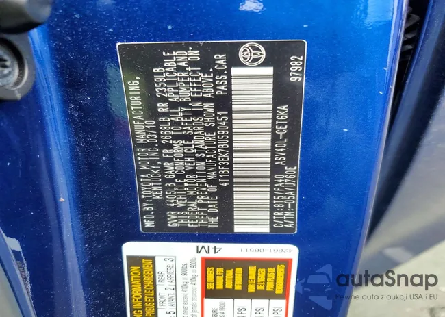 4T1BF3EK7BU590451: 76204865