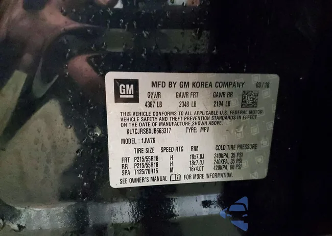 KL7CJRSBXJB663317: 75442245