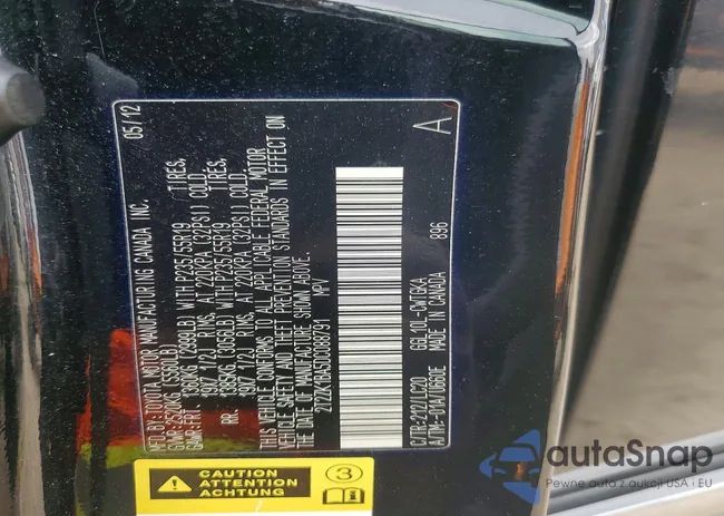 2T2ZK1BA5DC088791: 77414635