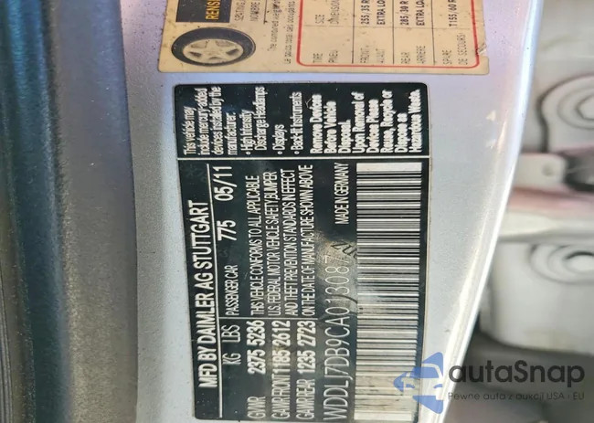 WDDLJ7DB9CA013087: 76074095