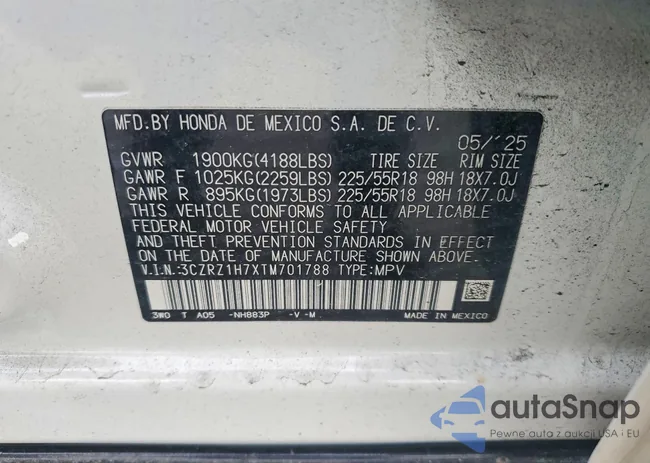 3CZRZ1H7XTM701788: 78834005