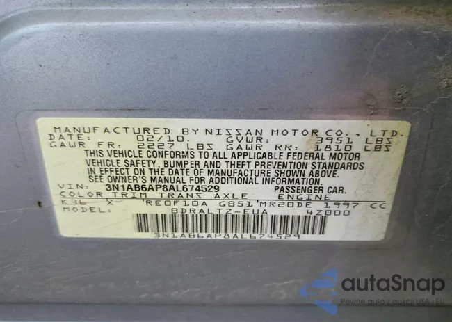 3N1AB6AP8AL674529: 75058215