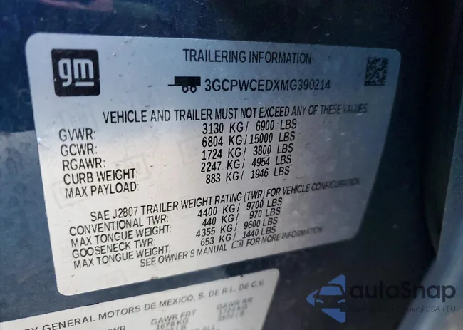 3GCPWCEDXMG390214: 78143775