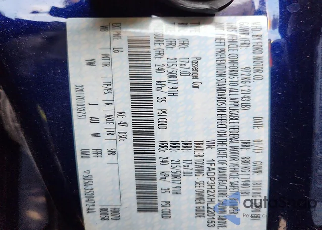 1FADP3H2XHL220153: 77716495