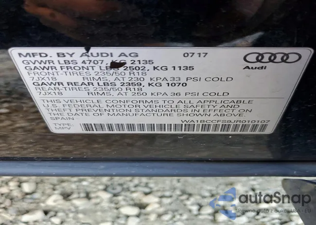 WA1BCCFS9JR010107: 77134475