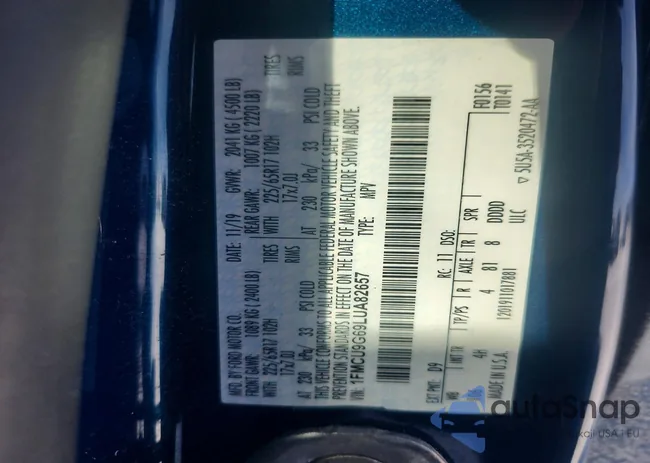 1FMCU9G69LUA82657: 77034665