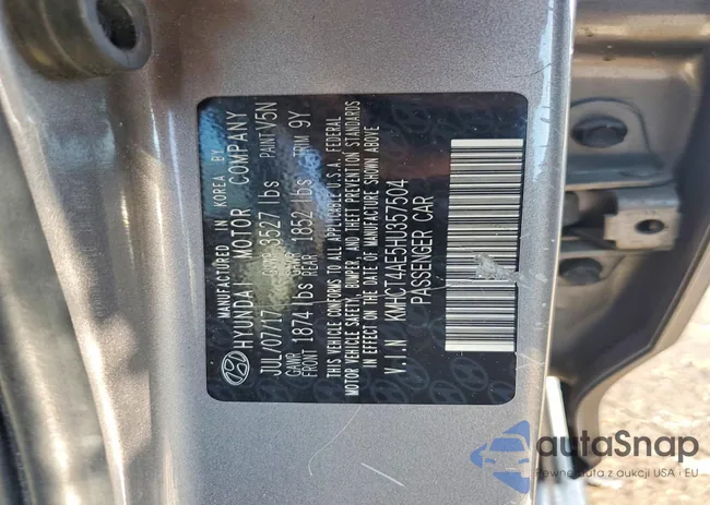 KMHCT4AE5HU357504: 76114375