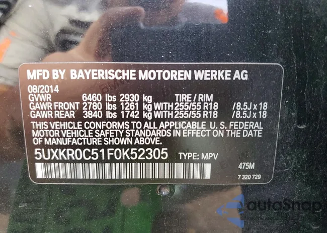 5UXKR0C51F0K52305: 78928095