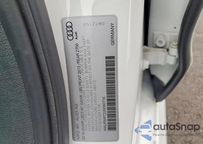 WAUF8AFC2JN090716: 76947585