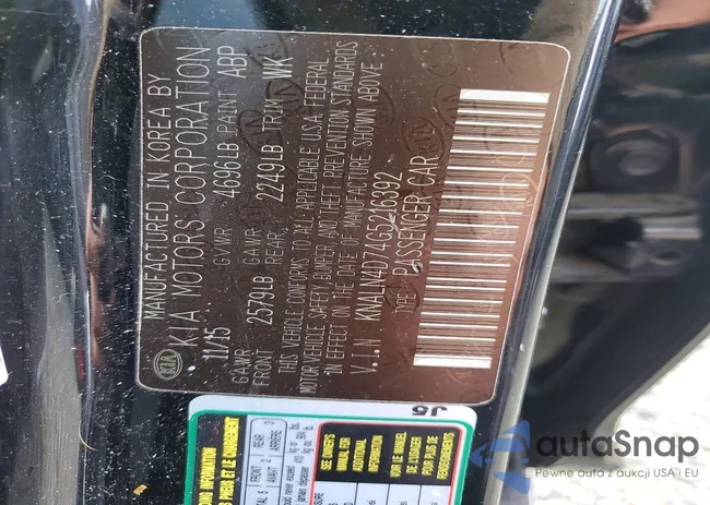 KNALN4D74G5216392: 78167295