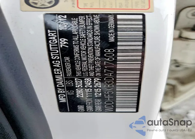 WDDHF5KB3DA717608: 78713045