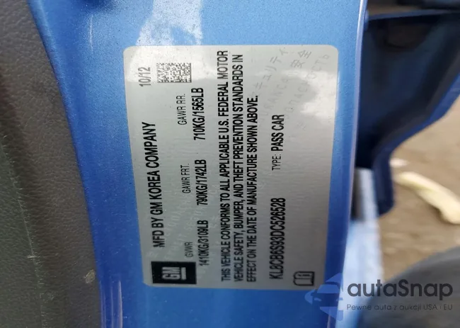 KL8CB6S93DC526528: 76234425