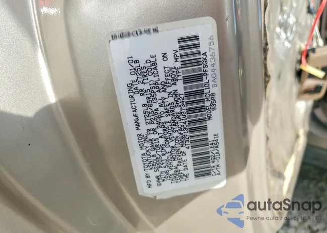 4T3ZF13C41U373427: 78723975