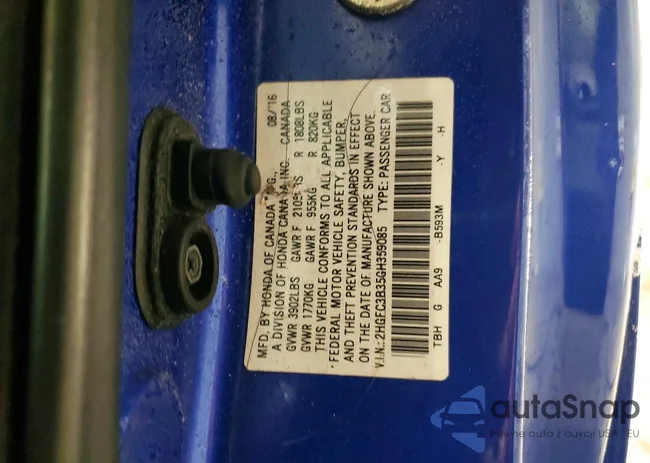 2HGFC3B35GH359085: 75707035