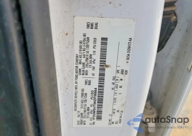 1FD0W5HT5KEF58664: 78283905