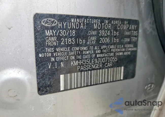 KMHH35LE9JU071055: 77964575