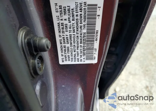 19XFB2F51EE257914: 78747585