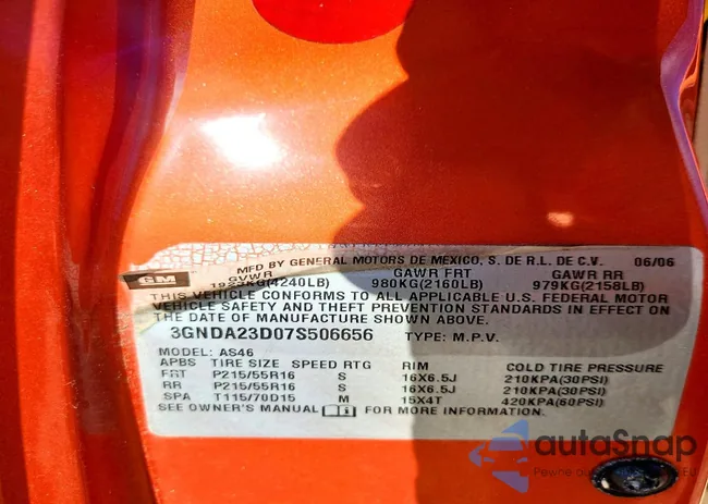 3GNDA23D07S506656: 77392935