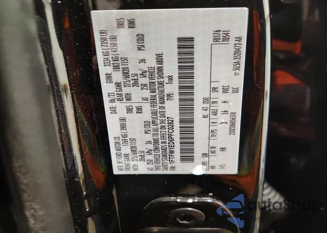 1FTFW1ED6PFC02827: 74986385