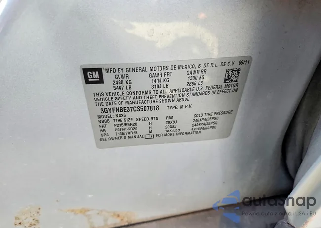 3GYFNBE37CS507818: 79340735