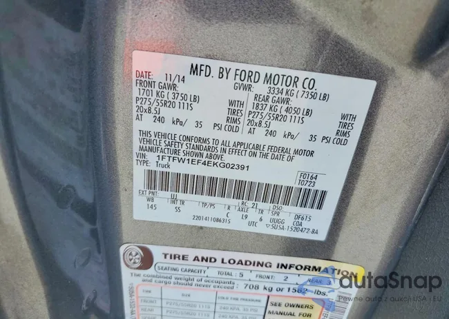 1FTFW1EF4EKG02391: 78443555