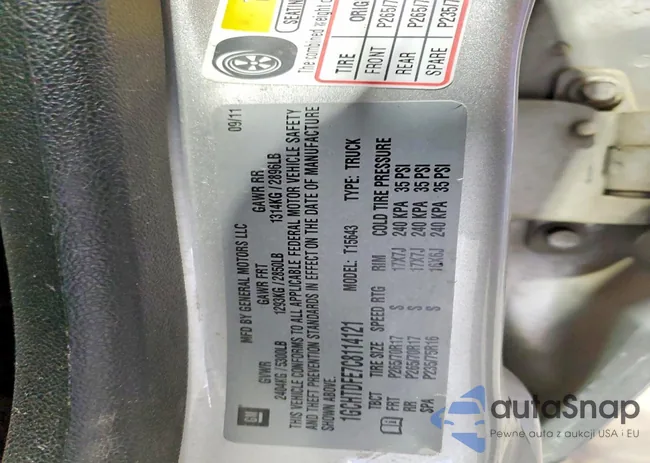 1GCHTDFE7C8114121: 78976465