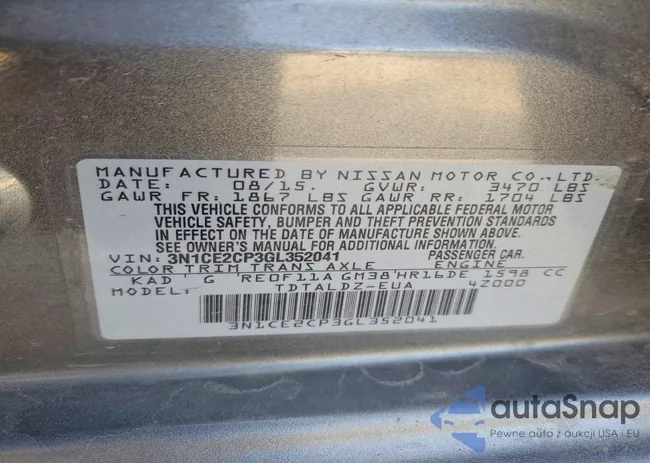 3N1CE2CP3GL352041: 77232985