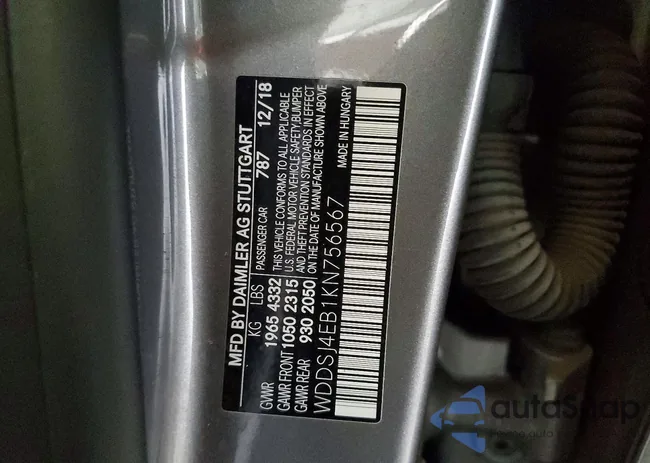 WDDSJ4EB1KN756567: 76430565