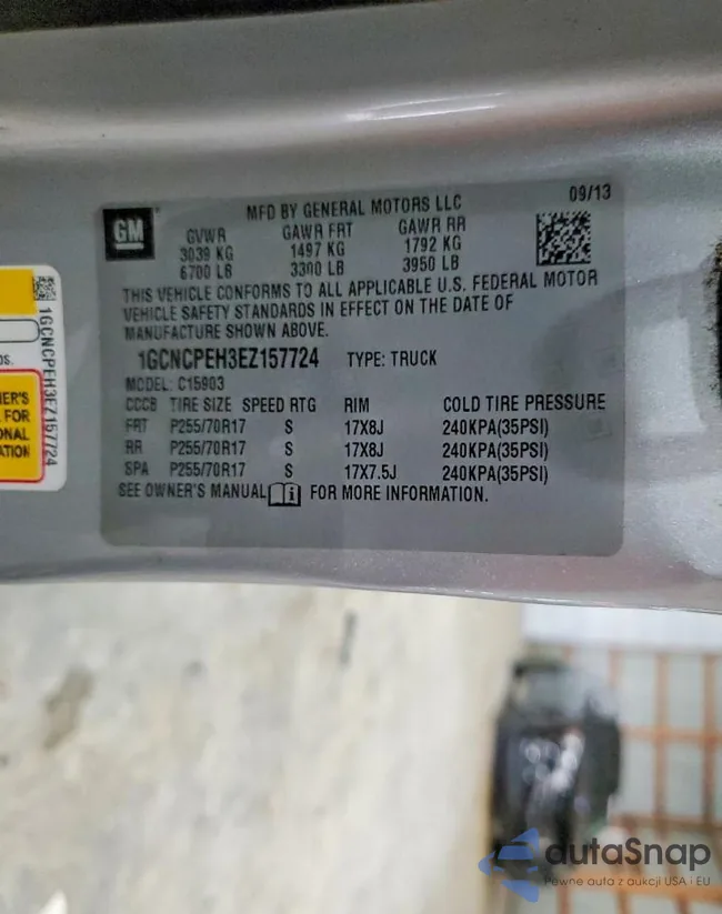 1GCNCPEH3EZ157724: 78458055