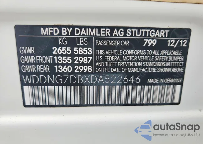 WDDNG7DBXDA522646: 75823045