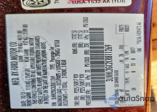 3LNHL2GC2CR811269: 76253695