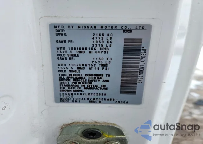 3N6CM0KN7LK702689: 78809645