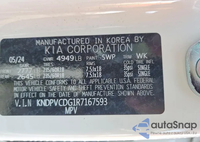 KNDPVCDG1R7167593: 77582115