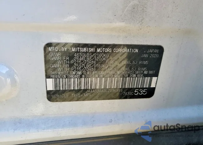 JA4AS3AA3LZ036993: 78685025