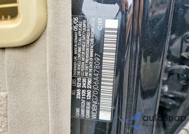 WDBNG70J06A478097: 77024435